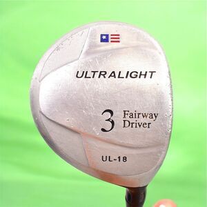 USKG ULTRALIGHT UL-18 3 FAIRWAY DRIVER WOOD 37" RH KIDPOWER 57-39 GRAPHITE GREEN